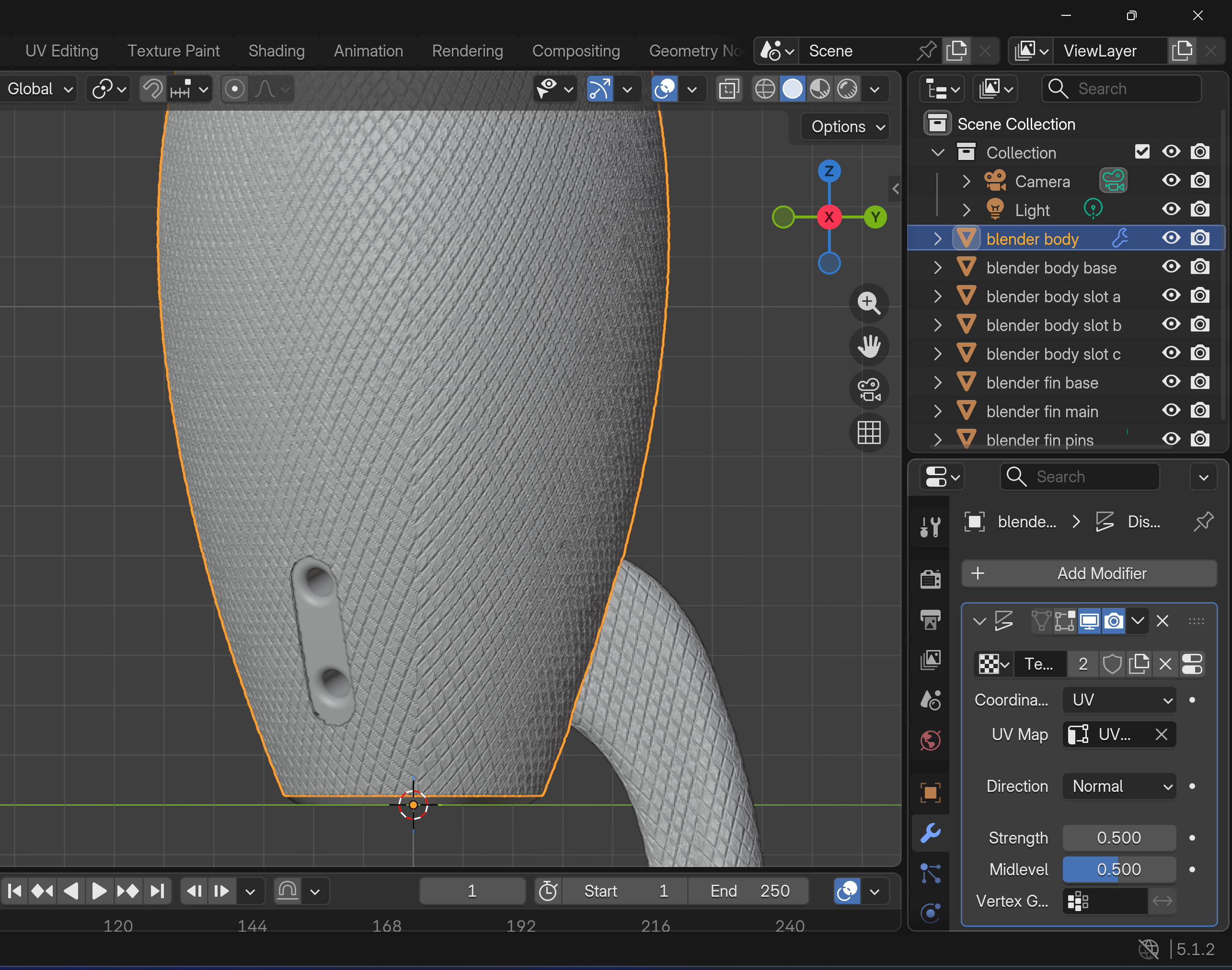 blender correct textures