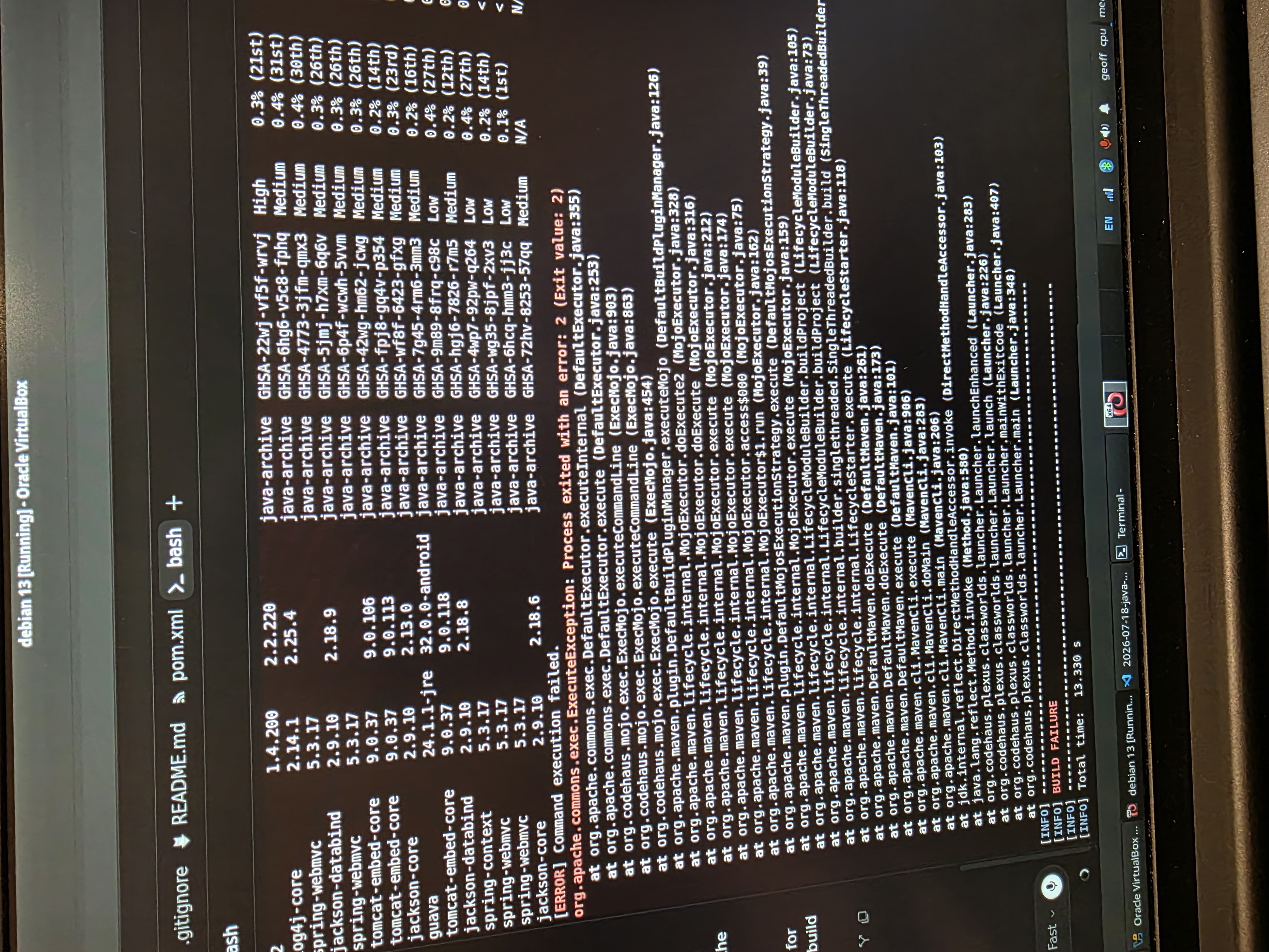 Maven Grype failed build